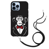 Hoesje met Koord Zwart geschikt voor iPhone 13 Pro Max - Smoking Chimp