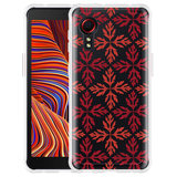 Hoesje geschikt voor Samsung Galaxy Xcover 5 - Red Leaves Pattern