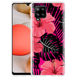 Hoesje geschikt voor Samsung Galaxy A42 - Tropical Flowers