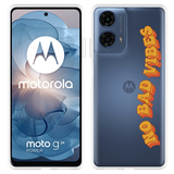 Hoesje geschikt voor Motorola Moto G04/G04s/G24/G24 Power No Bad Vibes