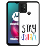 Hardcase hoesje geschikt voor Motorola Moto G10 - Stay Weird