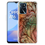 Hoesje geschikt voor Oppo A16/A16s - Abstract Colorful