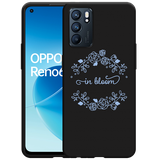 Hoesje Zwart geschikt voor Oppo Reno6 5G - In Bloom