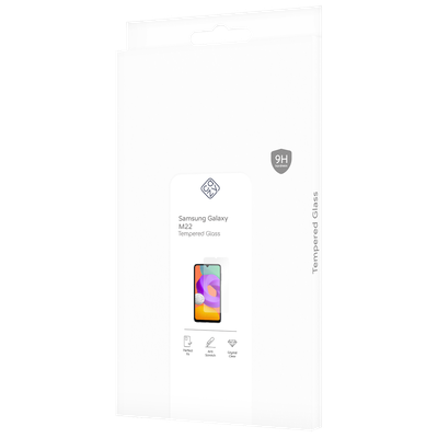 Cazy Tempered Glass Screen Protector geschikt voor Samsung Galaxy M22 - Transparant