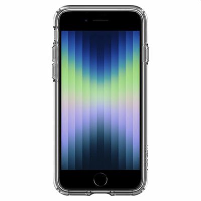 Hoesje geschikt voor iPhone SE 2022/2020 - Spigen Ultra Hybrid Case - Transparant