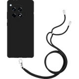 TPU Hoesje met Koord geschikt voor OnePlus 12R - Zwart