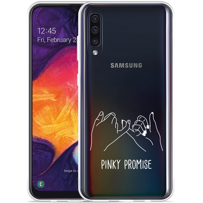 Cazy Hoesje geschikt voor Samsung Galaxy A50 - Pinky Promise