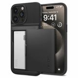 Hoesje geschikt voor iPhone 15 Pro Max Spigen Slim Armor CS Case - Zwart