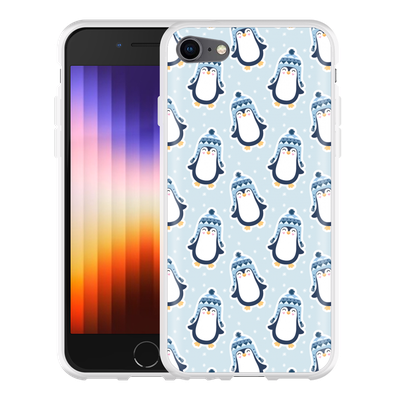 Cazy Hoesje geschikt voor iPhone SE 2022 - Pinguins
