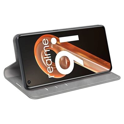 Cazy Wallet Magnetic Hoesje geschikt voor Realme 9i - Grijs