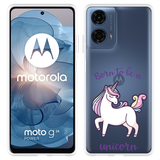 Hoesje geschikt voor Motorola Moto G04/G04s/G24/G24 Power Born to be a Unicorn