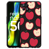 Hoesje Zwart geschikt voor Realme Narzo 50 - Appels