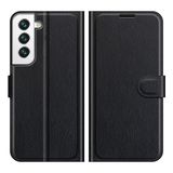 Portemonnee Wallet Hoesje geschikt voor Samsung Galaxy S22+ - Zwart