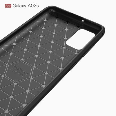 Cazy Rugged TPU Hoesje geschikt voor Samsung Galaxy A02s - Zwart