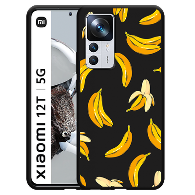 Cazy Hoesje Zwart geschikt voor Xiaomi 12T/12T Pro - Banana