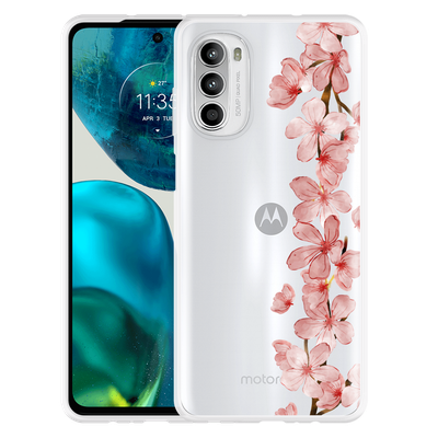 Cazy Hoesje geschikt voor Motorola Moto G52 - Flower Branch