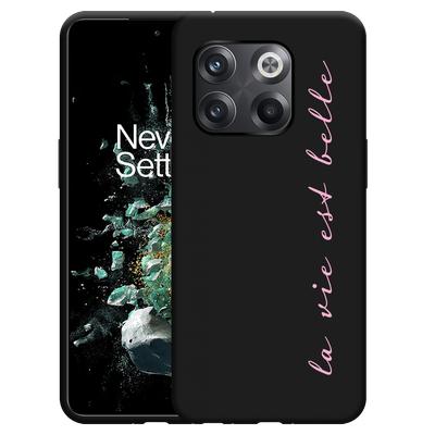 Cazy Hoesje Zwart geschikt voor OnePlus 10T - La Vie Est Belle