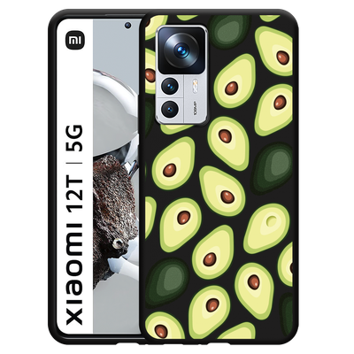 Cazy Hoesje Zwart geschikt voor Xiaomi 12T/12T Pro - Avocado's
