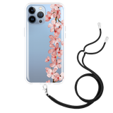 Hoesje met Koord geschikt voor iPhone 13 Pro Max - Flower Branch