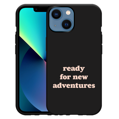 Cazy Hoesje Zwart geschikt voor iPhone 13 Mini New Adventures