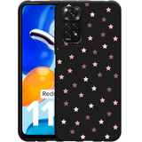 Hoesje Zwart geschikt voor Xiaomi Redmi Note 11/11S - Stars