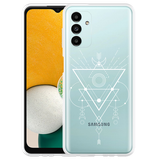 Cazy Hoesje geschikt voor Samsung Galaxy A13 5G - Abstract Moon White