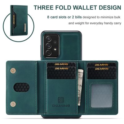 DG.MING DG Ming Samsung Galaxy A73 2 in 1 Magnetic Wallet Back Cover - (Blue)