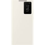 Samsung Galaxy S23 Ultra Hoesje - Originele Samsung Smart View Wallet Case - Cream