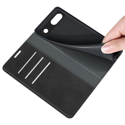 Cazy Wallet Magnetic Hoesje geschikt voor Google Pixel 7a - Zwart
