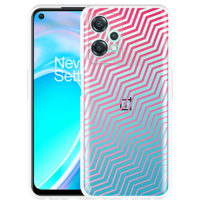 Cazy Hoesje geschikt voor OnePlus Nord CE 2 Lite - Wavy Pink