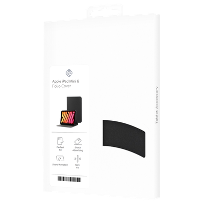 Cazy Folio Hoes geschikt voor iPad Mini 2022 (6th Gen) - Zwart