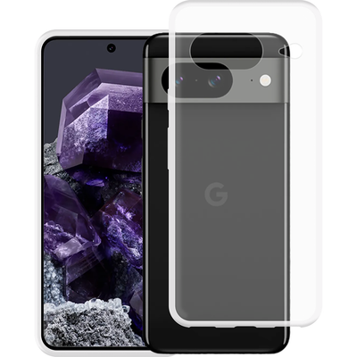 Just in Case Google Pixel 8 - Soft TPU Case with Necklace Strap - Clear