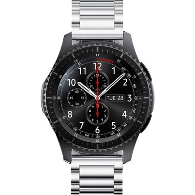 Cazy Huawei Watch 3 Active 46mm Metalen Bandje - Zilver
