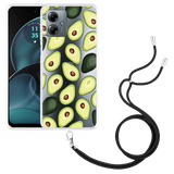 Hoesje met koord geschikt voor Motorola Moto G14 Avocado's