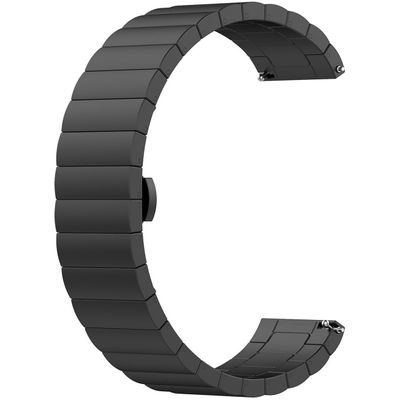 Cazy Chain Metalen Watchband voor Samsung Galaxy Watch Active - Zwart