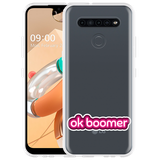 Hoesje geschikt voor LG K41S - OK Boomer