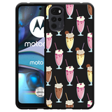 Hoesje Zwart geschikt voor Motorola Moto G22 - Milkshakes
