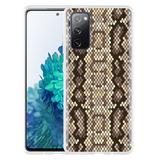 Hoesje geschikt voor Samsung Galaxy S20 FE - Snakeskin Pattern