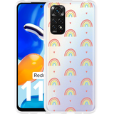 Hoesje geschikt voor Xiaomi Redmi Note 11/11S - Regenboog Patroon
