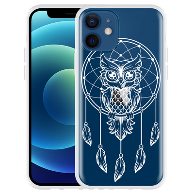 Cazy Hoesje geschikt voor iPhone 12 - Dream Owl Mandala