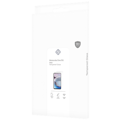 Cazy Tempered Glass Screen Protector geschikt voor Motorola One 5G Ace - Transparant