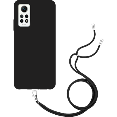 Just in Case Xiaomi Redmi Note 12 Pro 4G - Soft TPU Case with Necklace Strap - Black