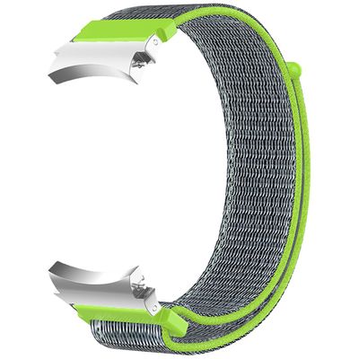 Cazy Bandje geschikt voor Samsung Galaxy Watch 6 / 5 / 4 - Perfect Fit Nylon Watchband - Groen
