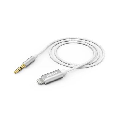 Hama Aux-kabel - Audio kabel - 3,5mm jack naar Lightning kabel - 1 meter - Wit