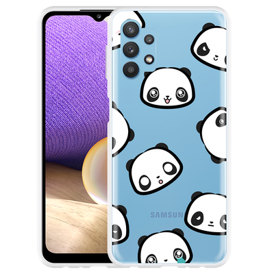 Cazy Hoesje geschikt voor Samsung Galaxy A32 5G - Panda Emotions