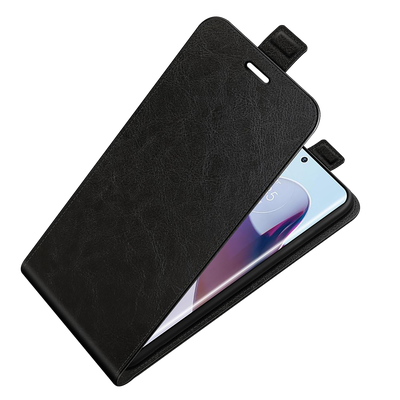Cazy Flip Hoesje geschikt voor Motorola Edge 30 Ultra - Zwart