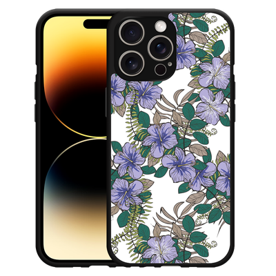Cazy Hardcase Hoesje geschikt voor iPhone 14 Pro Max Purple Flowers