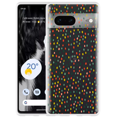 Cazy Hoesje geschikt voor Google Pixel 7 - Happy Dots