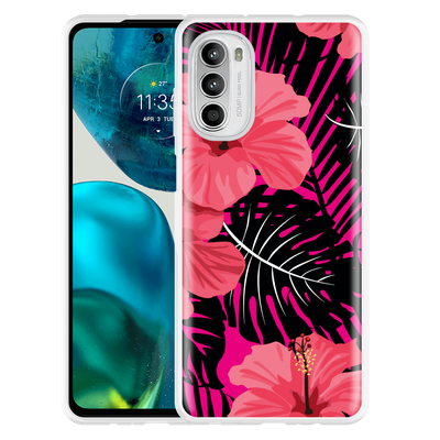Cazy Hoesje geschikt voor Motorola Moto G52 - Tropical Flowers