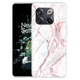 Hoesje geschikt voor OnePlus 10T - White Pink Marble